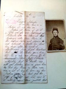 This letter, written by the mother of Union soldier Joshua M. Irvin, a POW at Andersonville who died not long after his release, is one of many that discusses how Jefferson Davis was personally responsible for the horrors of all Confederate prison camps, and should be punished for causing the deaths of so many Union men.